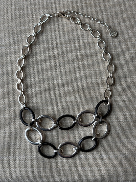 paparazzi Jewelry - Dana BUCHMAN added & Elegant Silver Tone Necklace & earrings with Clear Crystals